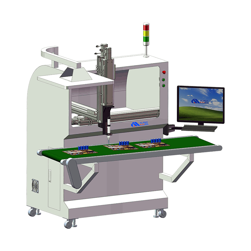 在線式視覺跟蹤點膠機